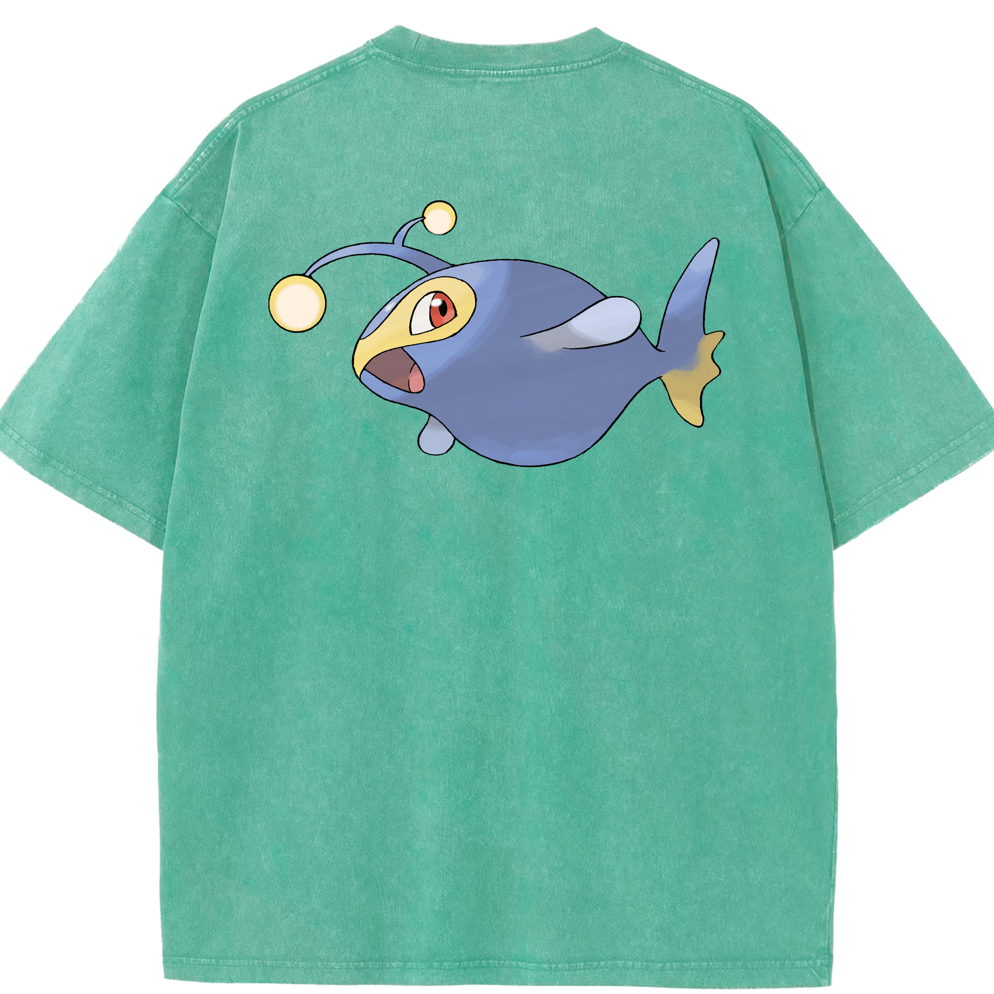 （画像用） ポケットモンスター Pokémon 綿100% ヴィンテージ風 半袖Tシャツ（背面プリント）